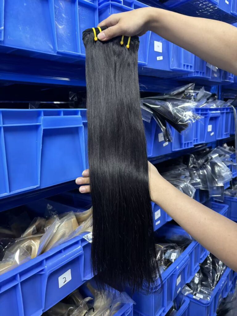 Mink Virgin Straight Bundles Human Hair Weave, Natural Black Virgin Hair Bundles