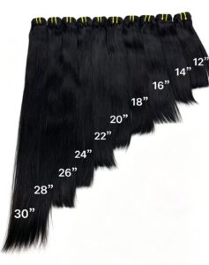 Mink Virgin Straight Bundles Multiple Lengths, Silky Human Hair Weft