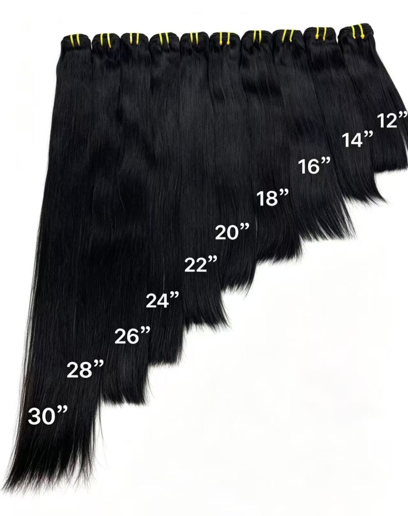 Mink Virgin Straight Bundles Multiple Lengths, Silky Human Hair Weft