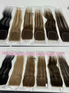 Multi natural color Vietnamese Raw Hair Closure, bleachable raw lace closure for bulk order