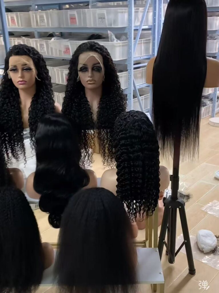 Multi‑textured mink virgin lace frontal curly wig for hair salon business stock