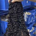 Bouncy curl bundles human hair weft wholesale raw vietnamese remy hair