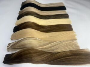 Genius weft human hair color chart swatch board, many colors available