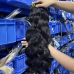 Indian wave Indian human hair bundles showing double weft construction