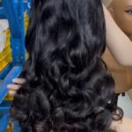 OEM Colored Bouncy Curly Glueless Wig ombre brown bouncy curly human hair