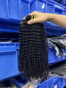 Tangle & shedding free kinky curly bundles raw human hair weft, tight springy kinky curls, factory warehouse wholesale stock for hair vendors