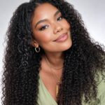 V Part Glueless No Leave Out Human Hair Wig Water Wave No Lace Part Wig
