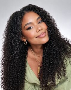 V Part Glueless No Leave Out Human Hair Wig Water Wave No Lace Part Wig