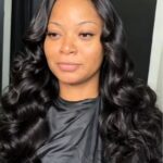 Virgin human hair loose wave bundles installed hairstyle, bouncy natural loose wave for black women