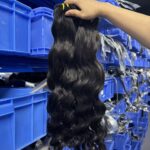Virgin Indian wavy hair extensions bundles with natural luster and volume